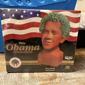 NEW! Factory Sealed Barack Obama Chia Special Edition Plant Lovers